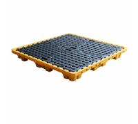 Bac de Rétention pour la Sécurité Industrielle | Matériau résistant aux acides, grille amovible, drainage(Style M 130x130x30cm)