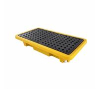 Bac de Rétention pour la Sécurité Industrielle | Matériau résistant aux acides, grille amovible, drainage(Style B 65.5x36x12cm)