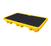 Bac de Rétention pour la Sécurité Industrielle | Matériau résistant aux acides, grille amovible, drainage(Style V 130x69x15cm)
