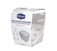 Bac de stérilisation à froid | Stérilisateur pour Biberons, Tétines, Sucettes et Accessoires de Bébé | Capacité de 6 biberons standards | 5L - Milton