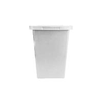 Bac de stockage blanc avec couvercle 120L naturel - Fabrication française