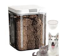 Bac de stockage de nourriture pour animaux de compagnie - 25 x 21 x 17 cm, 5 L avec couvercle étanche | Récipient de stockage de nourriture sèche pour chat pour friandises animales, collations