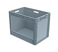 Bac de stockage gerbable en plastique - 90 litres - Gris - Viso Gris