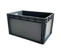 Bac de stockage plastique gerbable norme Europe parois pleines - 65 litres - dim : H 34 x L 60 cm