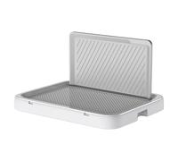 Bac de Toilette pour Chien Plateau De Propreté En Grille Anti-Projection Et
