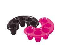 Bac de Trempage Manucure 5 Trous en Plastique, Lot de 2 Pièces | Enlever Vernis Semi Permanent, Soin des Ongles et Cuticules, Usage Salon Professionnel ou Maison Couleur Aléatoire