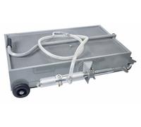 Bac de vidange acier mobile 80L avec pompe pneumatique DRAKKAR - 07233