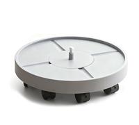 Bac de Vidange avec Freins, Soucoupe Pot Fleur, Grande Capacité de Stockage d'eau, Anti Débordement, Utilisable en Toutes Saisons(Gray,28x7cm/11x3in)