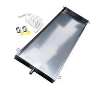 Bac de Vidange Climatiseur avec Tube de Vidange Inoxydable 304 | Bac Récupération Condensat Clim avec Rebord Surélevé, 4 Pattes de Fixation, pour Animaleries, Boulangeries(90x30cm(36x12in))
