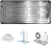 Bac de vidange de climatiseur avec Supports, bac de récupération de climatiseur, bac de récupération de condensat, bac de récupération de climatiseur en Acier Inoxydable pour Clima