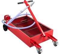 Bac de vidange d'huile SucceBuy 20 gallons, 76 l, profil bas. Grande capacité pour la vidange d'huile. Maniable et pliable, avec pompe, tuyau, roulettes. Idéal pour la vidange d'huile pour voitures, S
