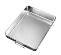 Bac de Vidange en Acier Inoxydable Épais de Qualité Supérieure Poignée Renforcée pour La Cuisineet Les Appareils Électroménagers(26x20x5cm/10x7x1.9in)