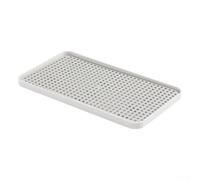 Bac de vidange en plastique avec forme rectangulaire compacte pour un placement flexible à côté de l'évier, de la salle à manger pour table ou café (style carré)
