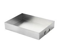 Bac de Vidange pour Lave-Linge, Bac de Récupération D'huile avec Poignée, Plateau D'Égouttage pour Climatiseur, Plateau de Service en Acier Inoxydable, pour Voiture et Cuisine(55x55x5cm)