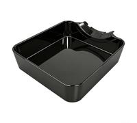 Bac de vidange pour lave-linge, bac de trop-plein de machine à laver, bac d'égouttement anti-fuite sous la laveuse pour machines à chargement frontal (noir)