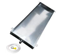 Bac de vidange robuste en acier inoxydable pour unités AC, 39x28in / 100 x 70 cm - Idéal pour la collecte des condensats et les solutions de gestion de l'eau, facile à installer