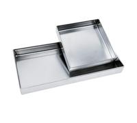 Bac D'égouttage En Acier Inoxydable For Machines À Laver Et Climatisation, Bac D'égouttement Antirouille 304, Bac De Base En Métal De 1,0 Mm D'épaisseur(20 * 10 * 2cm)