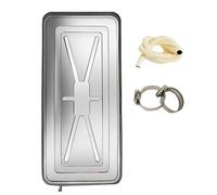 Bac D'égouttement de Climatiseur Extérieur, Bac D'égouttement pour Unité Ac, Bac de Récupération en Métal en Acier Inoxydable, Bac de Drainage D'unité Extérieure de Climatiseur (Color : 1-1.5P)