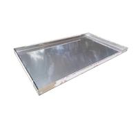 Bac d'égouttement d'huile en acier inoxydable 304 pour climatiseur. Bac de vidange de 0,8 mm pour empêcher les fuites de l'unité extérieure. Convient aux pots de fleurs de 90 x 80 cm, durable et