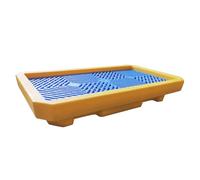 Bac d'égouttement empilable et modulaire en polyéthylène antidérapant avec une surface plane - Anti-fuite - Pour seaux de peinture dans les cuisines et les garages - 67 x 37,5 x 12 cm