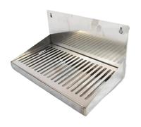 Bac d'égouttement en acier inoxydable, sans tube de vidange, 12" 30 cm de large, monté sur porte