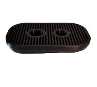 Bac d'égouttement plat pour machine à café Philips Baristina avec porte-filtre adapté aux tasses à café et tasses plus hautes (noir avec porte-filtre #06)
