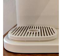 Bac d'égouttement plat pour machine à café Philips Baristina avec porte-filtre adapté aux tasses à café et tasses plus hautes (blanc ultra plat #03)