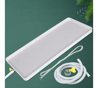 Bac d'égouttement pour climatiseur, bac de vidange de condensation avec trou de vidange et tuyau pour unités de climatisation de fenêtre