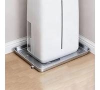 Bac d'égouttement pour déshumidificateur avec trou de drainage et tuyau flexible, plateau épais en acier inoxydable pour climatiseur universel, kit de vidange 93 x 44 cm