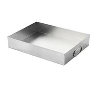 Bac D'égouttement pour Machine à Laver, Bac Robuste en Acier Inoxydable 304, pour la Protection Des Sols, Sans Trou, Protège Des Fuites et Des Débordements(40x20x5cm)