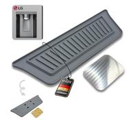 Bac d'égouttement pour réfrigérateur pour distributeur de glace et d'eau pour LG, Ajustement de qualité supérieure, magnétique, MultiDoor, SideBySide (gris, modèle 1)