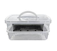 Bac d'élevage pour de Farine - Habitat d'alimentation Transparent en,Bac d'Élevage de - pour Oiseaux, Reptiles, Amphibiens et Petits mammifères