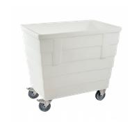 Bac double-paroi 500 L - roues chape inox - blanc