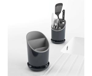 Bac égouttoir à vaisselle DOCK pour couverts et couteaux Gris - Joseph Joseph