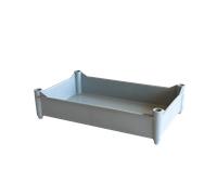 Bac empilable avec 4 pieds 520 x 320 x 125 mm - 11 L - gris