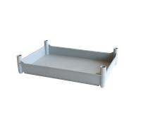 Bac empilable avec 4 pieds 540 x 360 x 120 mm - 10 L - gris