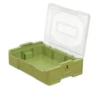 Bac empilable pour organiser les outils, les jouets, fenêtre transparente, boîte de rangement empilable avec couvercle, bac empilable pour organiser les outils, jouets, fenêtre transparente, boîte de