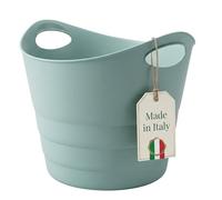 Bac en caoutchouc élastique avec poignées de transport - Universel - Panier de jardin flexible - Polyvalent - Environ 50 l