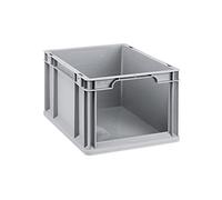 Bac Euro NextGen Store | HxLxP 22x30x40cm | 20 litres | Façade ouverte | Eurobox, boîte industrielle, boîtes de rangement, empilables, conteneur de stockage, bacs de rangement