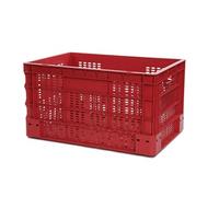 Bac EUROBOX Ajouré - 600X400XH330- Rouge - Matériel CHR Pro