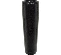 Bac Fibre De Verre Miroir Int. Colonne Ronde D 32 X H 107 Cm Noir