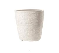 Bac Fibres De Verre/ Composite Ext. Bullet Ø 60 Cm H 60 Cm Crème