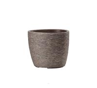 Bac Fibres De Verre/ Composite Ext. Bullet Bas Ø 40 Cm H30 Cm Marron