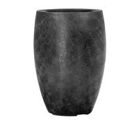 Bac Fibres De Verre/ Composite Ext. Bullet Bas Ø47cm H67cm Noir Gravé