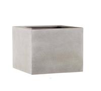 Bac Fibres De Verre/ Composite Ext. Carré 57 Cm 57 Cm H 37 Cm Gris Gris