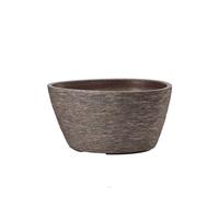 Bac Fibres De Verre/ Composite Ext. Coupe Ø 55 Cm H 25 Cm Marron