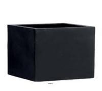 Bac Fibres De Verre/ Composite Huge Extérieur Cube L97x97xh67cm Noir
