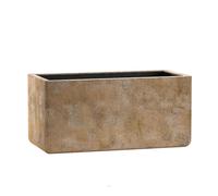 Bac Fibres De Verre Et Composite Ext. Jardinière L 97 Cm L 47 Cm H 47 Cm Marron Béton