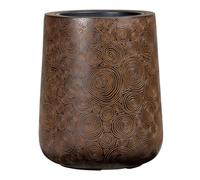 Bac Fibres De Verre Ext Chaudron Bas Ø47cm H57cm Marron Gravé