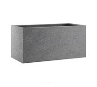 Bac Fibres De Verre Ext Jardinière 57cm 27cm H27cm Gris Foncé Gris